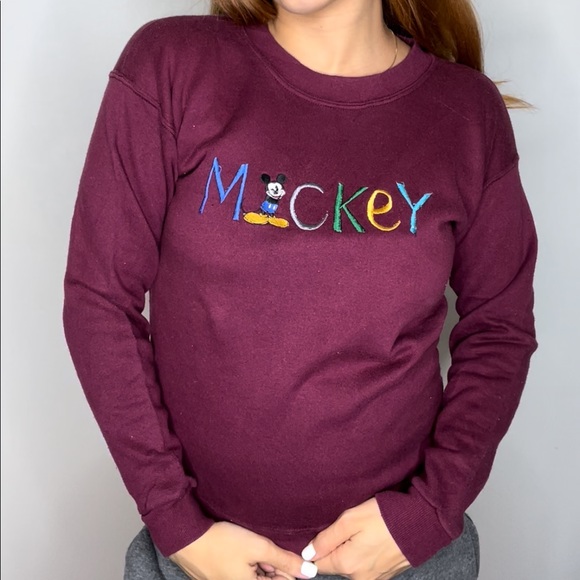Vintage Mickey & co embroidered mickey mouse sweatshirt crewneck sweater - Picture 6 of 8
